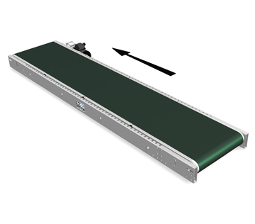 Belt Conveyor with Plate Bedding